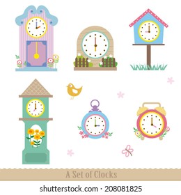 A set of cute clocks
