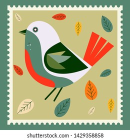 Set of cute colorful birds