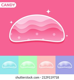 Set of Cute colourful candy, Vector, Illustration.