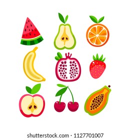set of cute different pattern. hand-drawn illustration