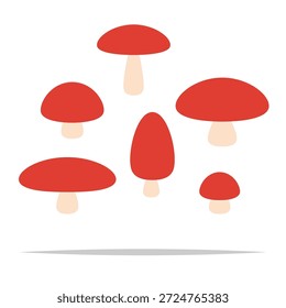 Conjunto de Vector plano de seta roja de forma diferente linda ilustración aislada