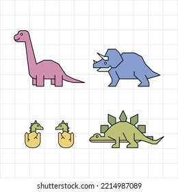 preparar el doodle de tiras cómicas de dinosaurios