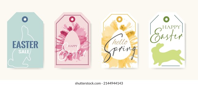 Set Of Cute Easter Gift Tags 