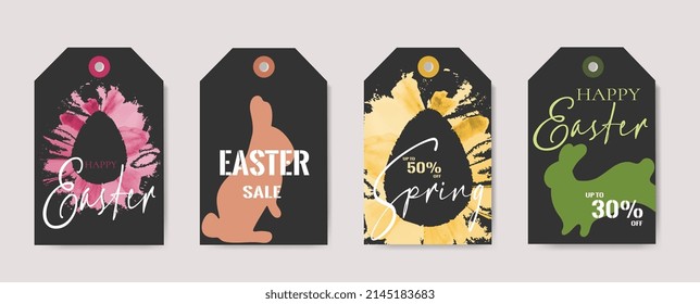 Set Of Cute Easter Gift Tags 