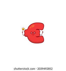 Set of cute euro character collection with various fun poses using white background
