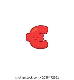 Set of cute euro character collection with various fun poses using white background