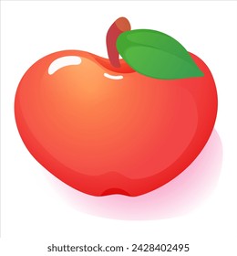 Set of cute flat vector fruits and berries:apple, strawberry, raspberry blackberry, currant, peach, watermelon, grapes, plum, cherry, pear, tangerine, gooseberry, black currant, pineapple, lemon.