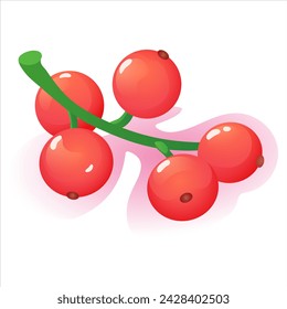 Satz von niedlichen flachen Vektor-Früchte und Beeren: Apfel, Erdbeere, Himbeere, Brombeere, Johannisbeere, Pfirsich, Wassermelone, Trauben, Pflaume, Kirsche, Birne, Mandarine, Stachelbeere, schwarze Johannisbeere, Ananas, Zitrone.