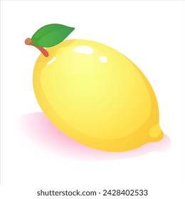 Set of cute flat vector fruits and berries:apple, strawberry, raspberry blackberry, currant, peach, watermelon, grapes, plum, cherry, pear, tangerine, gooseberry, black currant, pineapple, lemon.