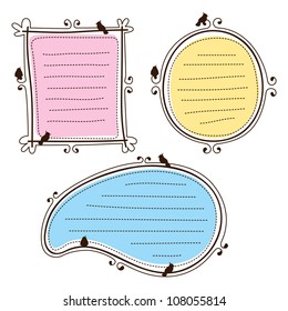 set of cute frame
