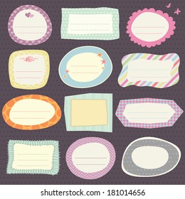 set of cute frames