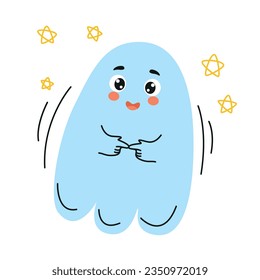 set of cute ghosts, doodle halloween, ghost, cute ghost, doodle ghost, halloween ghost