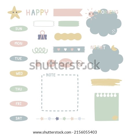 set of cute hand drawn, doodle text box with icon, speech bubble balloon, flat design, vector, illustration