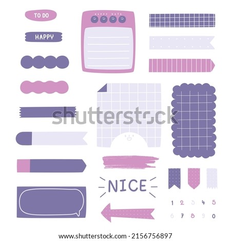 set of cute hand drawn, doodle text box with icon, speech bubble balloon, flat design, vector, illustration
