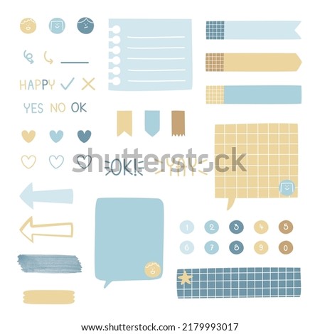 set of cute hand drawn, doodle text box with icon, speech bubble balloon, text box, flat design, vector, illustration