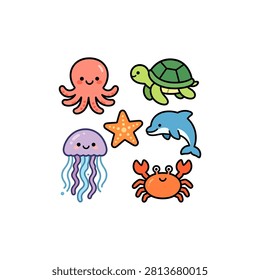 A set cute hand
