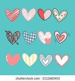 Ilustrador Set Cute Love Simbol