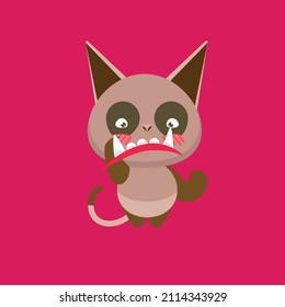 set cute monster animal character vector icon for sticker and background