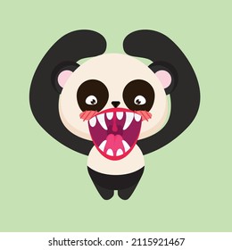 set cute monster animal character vector icon for sticker and background