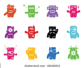 Set of cute monsters