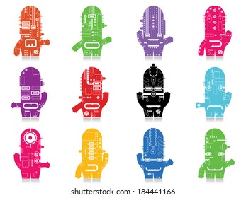 Set of cute monsters