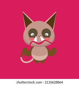 set cute monter animal character vector icon for sticker and background