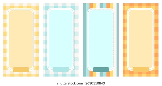 a set of cute notebook page templates with different backgrounds and colors for planning and organizing your tasks