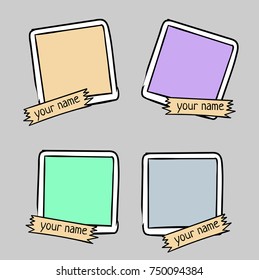 set of cute, painted frames
