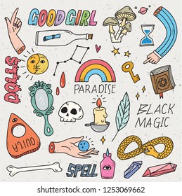 Set of cute patches design