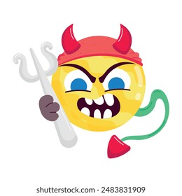 Set of Cute Retro Cartoon Style Flat Stickers 

