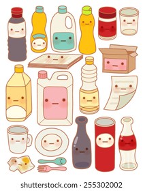 Set of Cute Rubbish - Vector file EPS10 