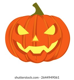 Set of cute and spooky Halloween pumpkins in various expressions, perfect for decoration, party invites, and seasonal design.