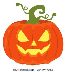 Set of cute and spooky Halloween pumpkins in various expressions, perfect for decoration, party invites, and seasonal design.