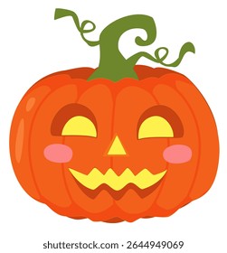 Set of cute and spooky Halloween pumpkins in various expressions, perfect for decoration, party invites, and seasonal design.
