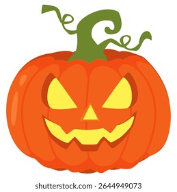 Set of cute and spooky Halloween pumpkins in various expressions, perfect for decoration, party invites, and seasonal design.