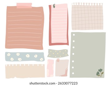 a set of cute sticky notes