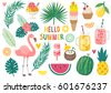 summer background icons