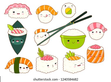 Kawaii Sushi Images Stock Photos Vectors Shutterstock