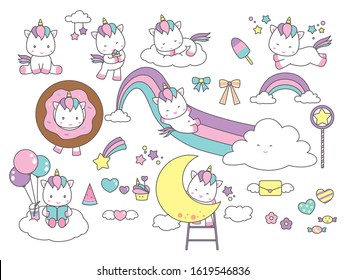 Draw Seamless Pattern Background Cute Cat Stock Vector (Royalty Free ...