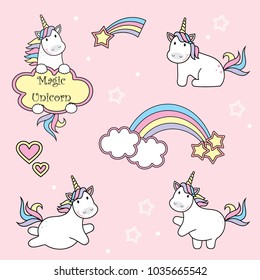 Cute Unicorn Images Stock Photos Vectors Shutterstock