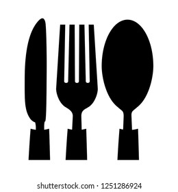 set cutleries isolated icon