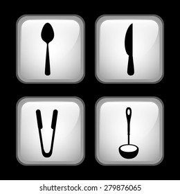 set cutlery design, vector illustration eps10 graphic 