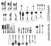 Set of cutlery icons