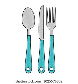 set cutlery isolated icon
