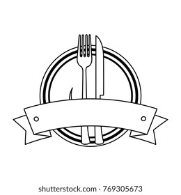 set cutlery tools in cup