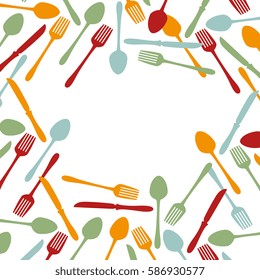 set cutlery tools icons