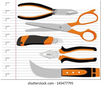 set cutter with on paper