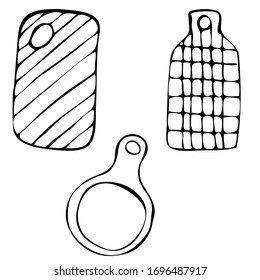 Conjunto de ilustraciones vectoriales dibujadas a mano, aisladas en fondo blanco. Elementos para el diseño.