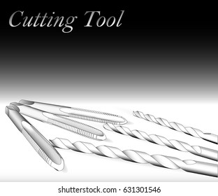 Set cutting industrial for illustrator