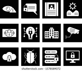  set of  cyber crime icon
